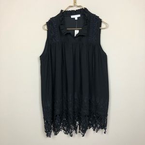 Anthropologie Eri+Ali Lace/Crochet Blouse